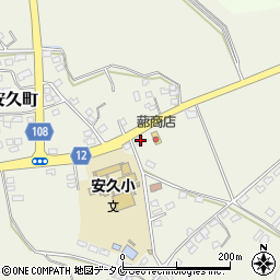 宮崎県都城市安久町2453周辺の地図