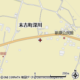 鹿児島県曽於市末吉町深川2804周辺の地図