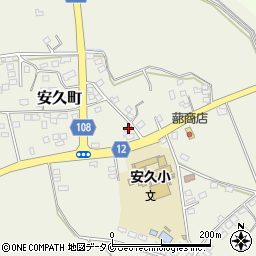 宮崎県都城市安久町2369周辺の地図