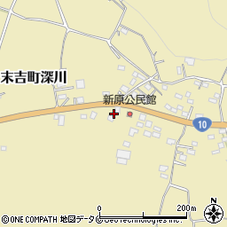 鹿児島県曽於市末吉町深川2879-3周辺の地図