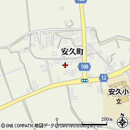 宮崎県都城市安久町2356周辺の地図