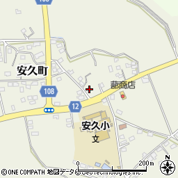 宮崎県都城市安久町2372周辺の地図