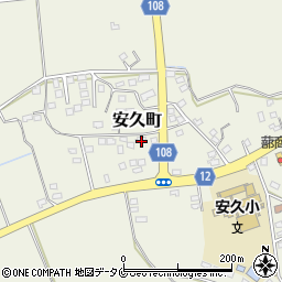 宮崎県都城市安久町2363-2周辺の地図