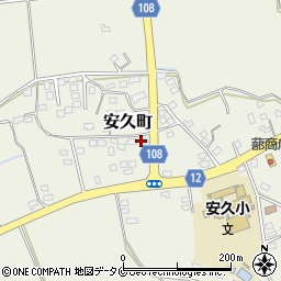 宮崎県都城市安久町2363周辺の地図