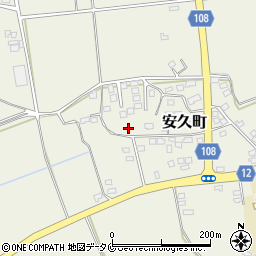 宮崎県都城市安久町2295-1周辺の地図