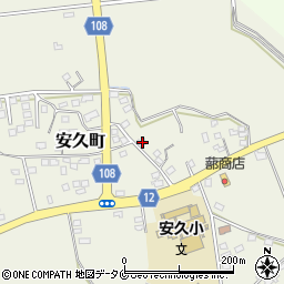 宮崎県都城市安久町2376周辺の地図