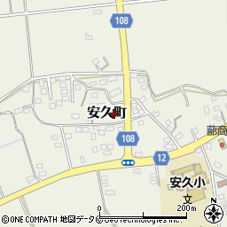 宮崎県都城市安久町2289周辺の地図