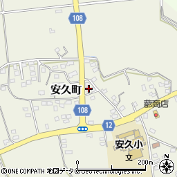 宮崎県都城市安久町2288周辺の地図