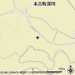 鹿児島県曽於市末吉町深川3943周辺の地図