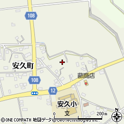 宮崎県都城市安久町2374周辺の地図