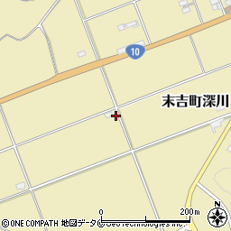 鹿児島県曽於市末吉町深川3100周辺の地図