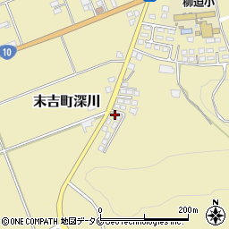 鹿児島県曽於市末吉町深川3621周辺の地図