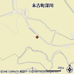 鹿児島県曽於市末吉町深川3943-8周辺の地図