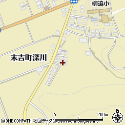 鹿児島県曽於市末吉町深川3619周辺の地図