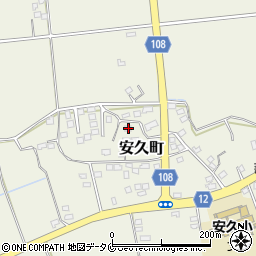 宮崎県都城市安久町2282周辺の地図