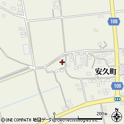 宮崎県都城市安久町2298周辺の地図