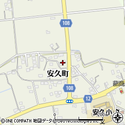 宮崎県都城市安久町2286周辺の地図