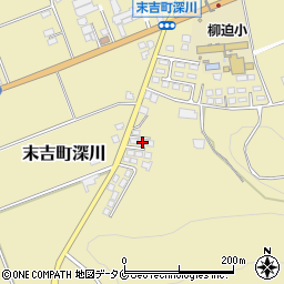 鹿児島県曽於市末吉町深川3613-11周辺の地図