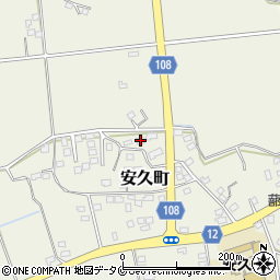 宮崎県都城市安久町2278周辺の地図