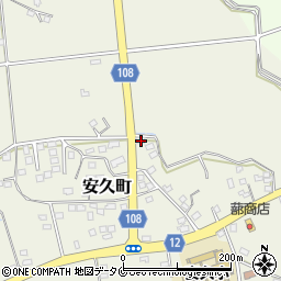 宮崎県都城市安久町2380周辺の地図