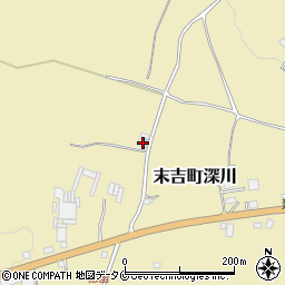 鹿児島県曽於市末吉町深川8327周辺の地図