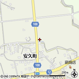 宮崎県都城市安久町7106周辺の地図