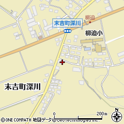 鹿児島県曽於市末吉町深川3612周辺の地図