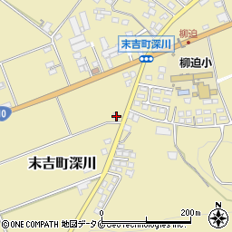 鹿児島県曽於市末吉町深川3604周辺の地図