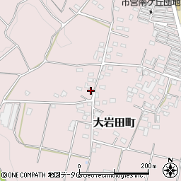 宮崎県都城市大岩田町6278-1周辺の地図