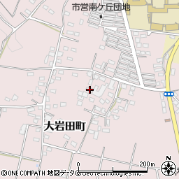 宮崎県都城市大岩田町6095-1周辺の地図