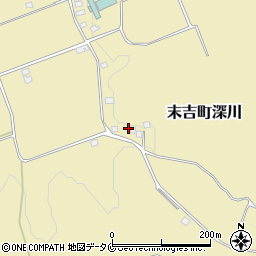 鹿児島県曽於市末吉町深川3887周辺の地図