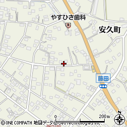 宮崎県都城市安久町6075周辺の地図