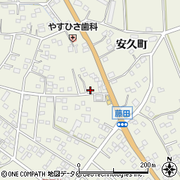 宮崎県都城市安久町6077周辺の地図