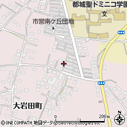 宮崎県都城市大岩田町6114-4周辺の地図