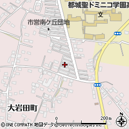 宮崎県都城市大岩田町6109周辺の地図