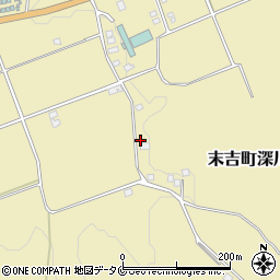 鹿児島県曽於市末吉町深川3888周辺の地図