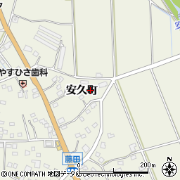 宮崎県都城市安久町6040周辺の地図