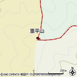 重平山周辺の地図