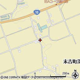 鹿児島県曽於市末吉町深川1222周辺の地図