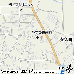 宮崎県都城市安久町6065周辺の地図