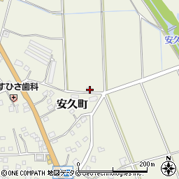 宮崎県都城市安久町155周辺の地図