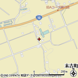 鹿児島県曽於市末吉町深川1221-4周辺の地図