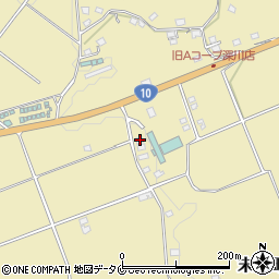 鹿児島県曽於市末吉町深川1256-4周辺の地図