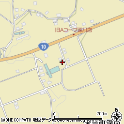 鹿児島県曽於市末吉町深川1220-10周辺の地図