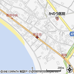 東太田周辺の地図