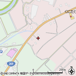 宮崎県都城市大岩田町6990-1周辺の地図