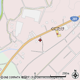 宮崎県都城市大岩田町6977-3周辺の地図