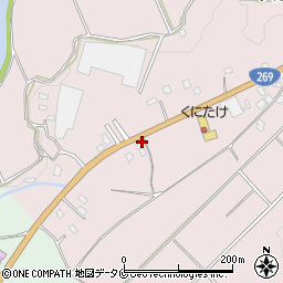 宮崎県都城市大岩田町6976-1周辺の地図