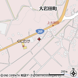 宮崎県都城市大岩田町6947-3周辺の地図