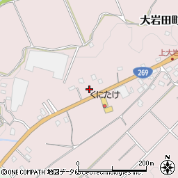 宮崎県都城市大岩田町6916-8周辺の地図
